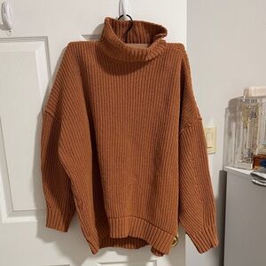 Aerie Warm Tan Knit Sweater